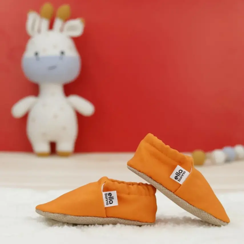 Ella Bonna Unisex Patik Kaydırmaz Taban Turuncu - 7