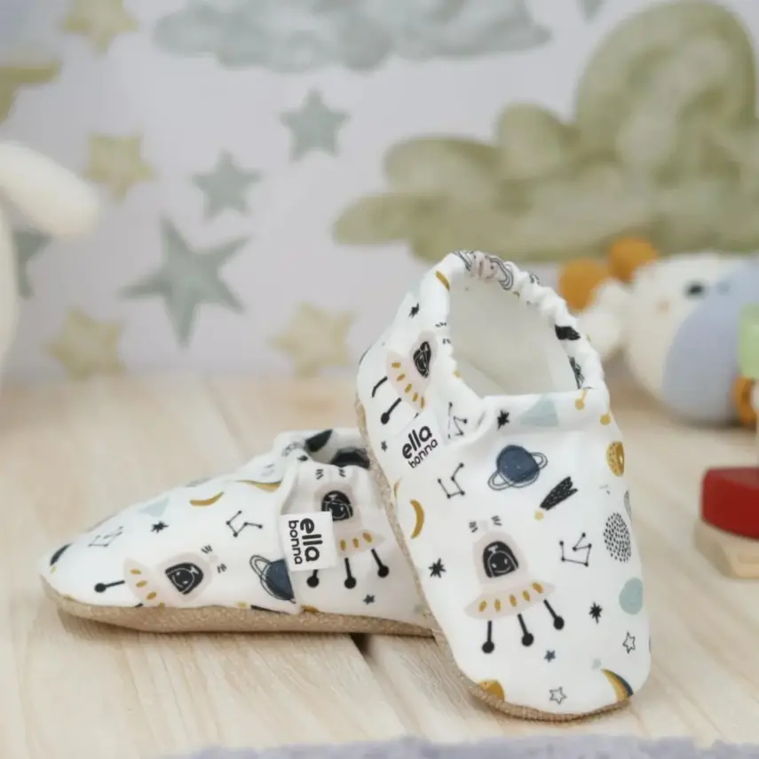 Ella Bonna Unisex Patik Kaydırmaz Taban Uzay - 4