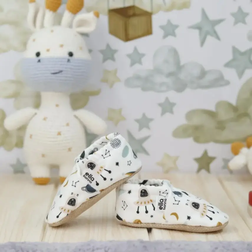 Ella Bonna Unisex Patik Kaydırmaz Taban Uzay - 2