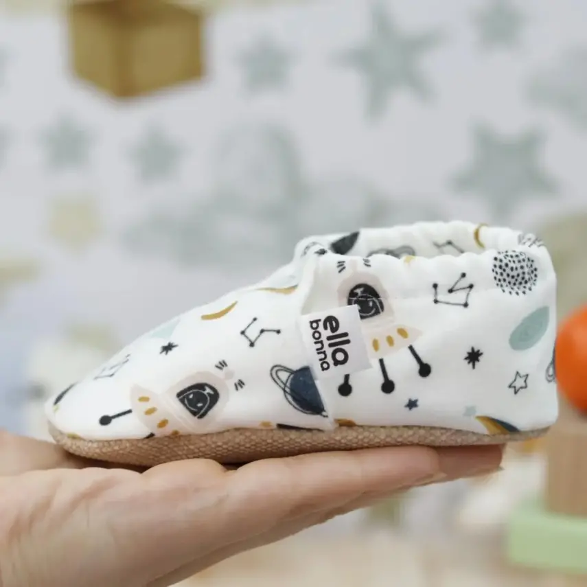 Ella Bonna Unisex Patik Kaydırmaz Taban Uzay - 8