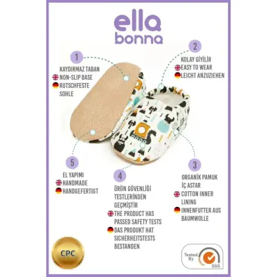 Ella Bonna Unisex Patik Kaydırmaz Taban Vikingler - 7