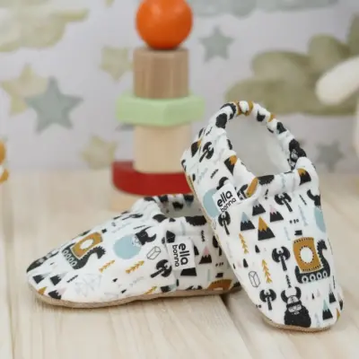 Ella Bonna Unisex Patik Kaydırmaz Taban Vikingler - 6