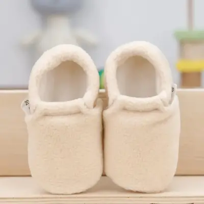 Ella Bonna Unisex Patik Organik Pamuk Kaydırmaz Taban BEJ - 16