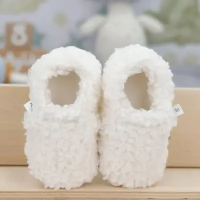 Ella Bonna Unisex Patik Organik Pamuk Kaydırmaz Taban Kırık Beyaz - 7