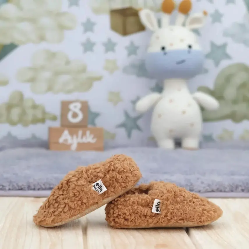 Ella Bonna Unisex Patik Organik Pamuk Kaydırmaz Taban Taba - 7