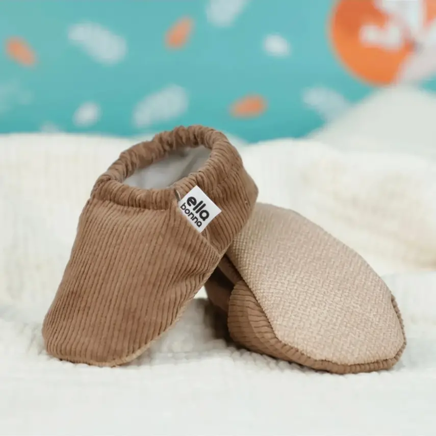 Ella Bonna Unisex Patik Organik Pamuk Kaydırmaz Taban Taba - 6