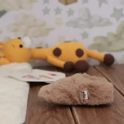 Ella Bonna Unisex Patik Organik Yumuşak Tüylü Kaydırmaz Taban Taba - 11