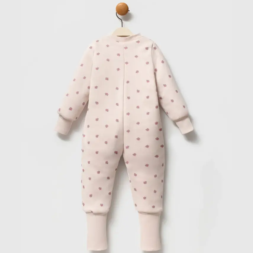 Ella Bonna Uyku Tulumu Çoraplı 2,5 Tog Bej Flowers - 24