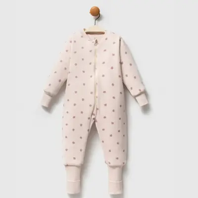 Ella Bonna Uyku Tulumu Çoraplı 2,5 Tog Bej Flowers - 25