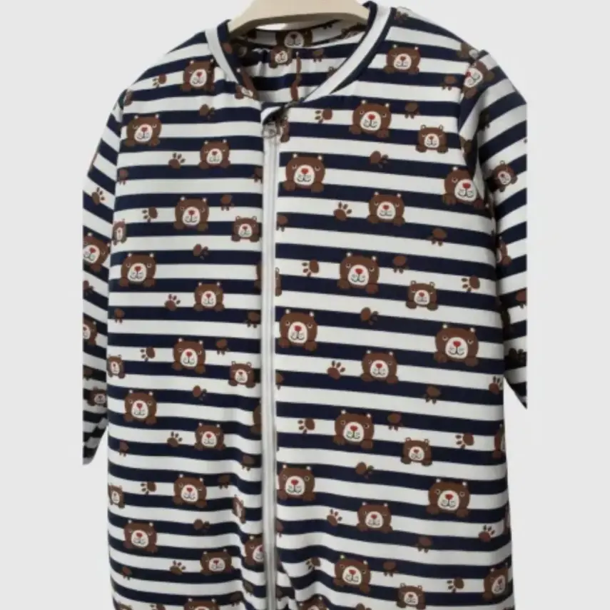 Ella Bonna Uyku Tulumu Çoraplı 2,5 Tog Çizgili Ayıcık - 4