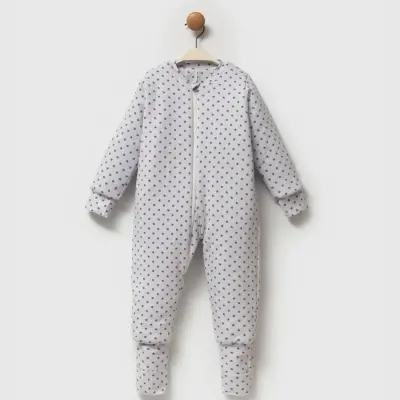 Ella Bonna Uyku Tulumu Çoraplı 2,5 Tog Gri Yıldız 