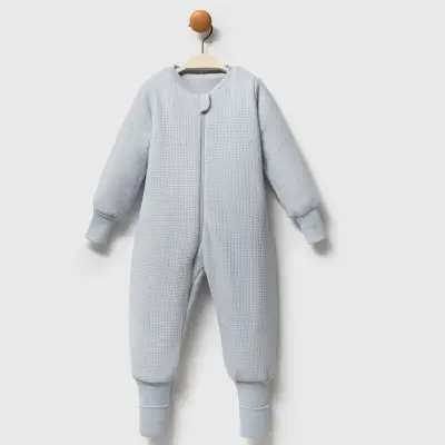 Ella Bonna Uyku Tulumu Çoraplı 2,5 Tog Jakarlı Gri - 3