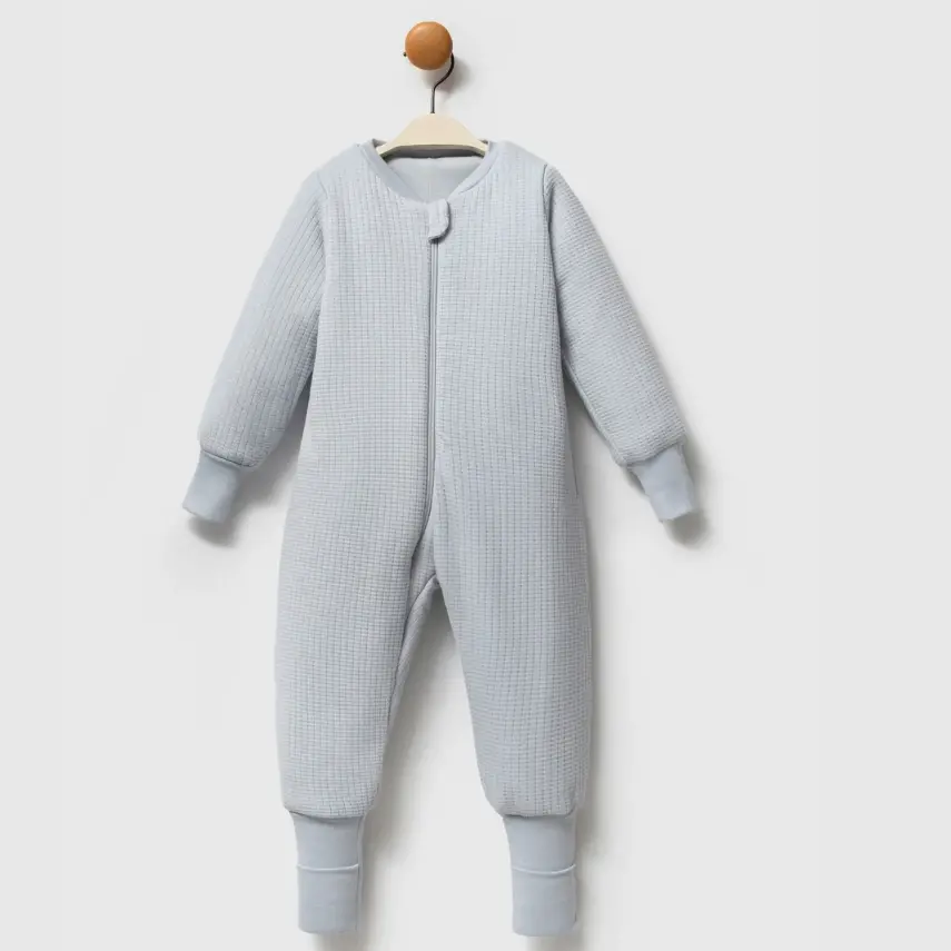 Ella Bonna Uyku Tulumu Çoraplı 2,5 Tog Jakarlı Gri - 3