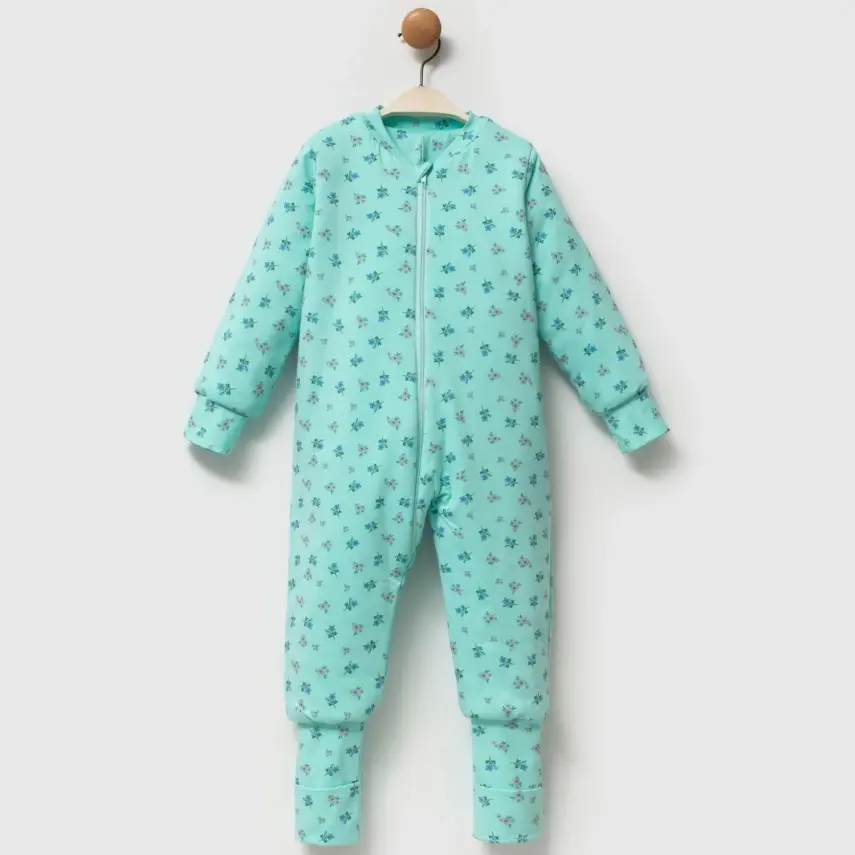 Ella Bonna Uyku Tulumu Çoraplı 2,5 Tog Mint Çiçek - 1