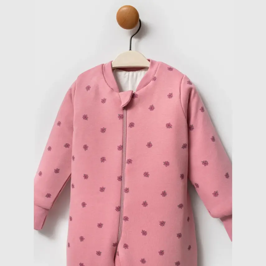 Ella Bonna Uyku Tulumu Çoraplı 2,5 Tog Mürdüm Flowers - 15