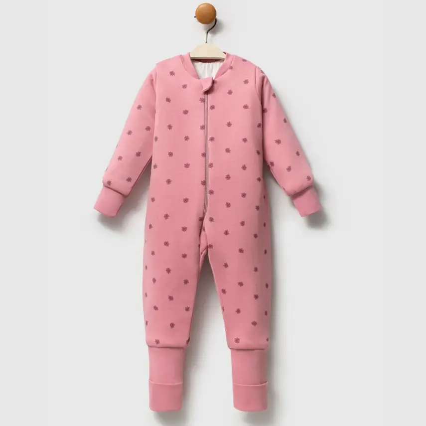 Ella Bonna Uyku Tulumu Çoraplı 2,5 Tog Mürdüm Flowers - 1