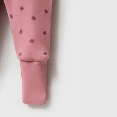 Ella Bonna Uyku Tulumu Çoraplı 2,5 Tog Mürdüm Flowers - 8