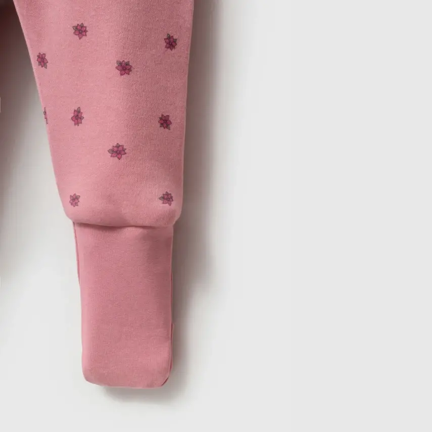 Ella Bonna Uyku Tulumu Çoraplı 2,5 Tog Mürdüm Flowers - 8