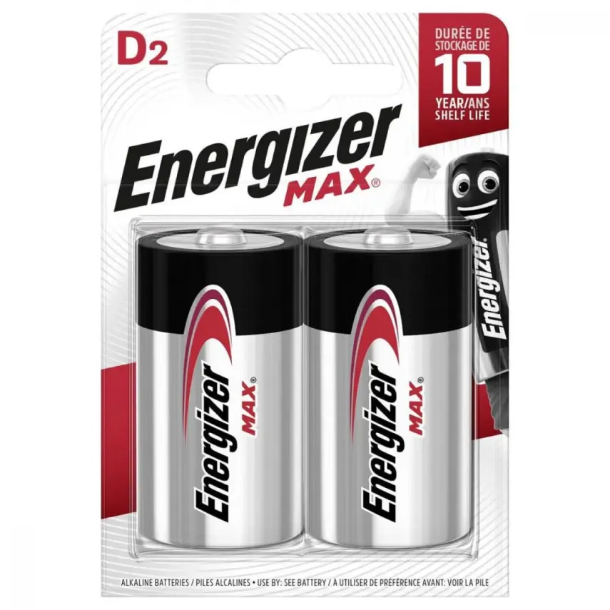 Energizer Max Alkaline D Boy 2 li Pil - 1