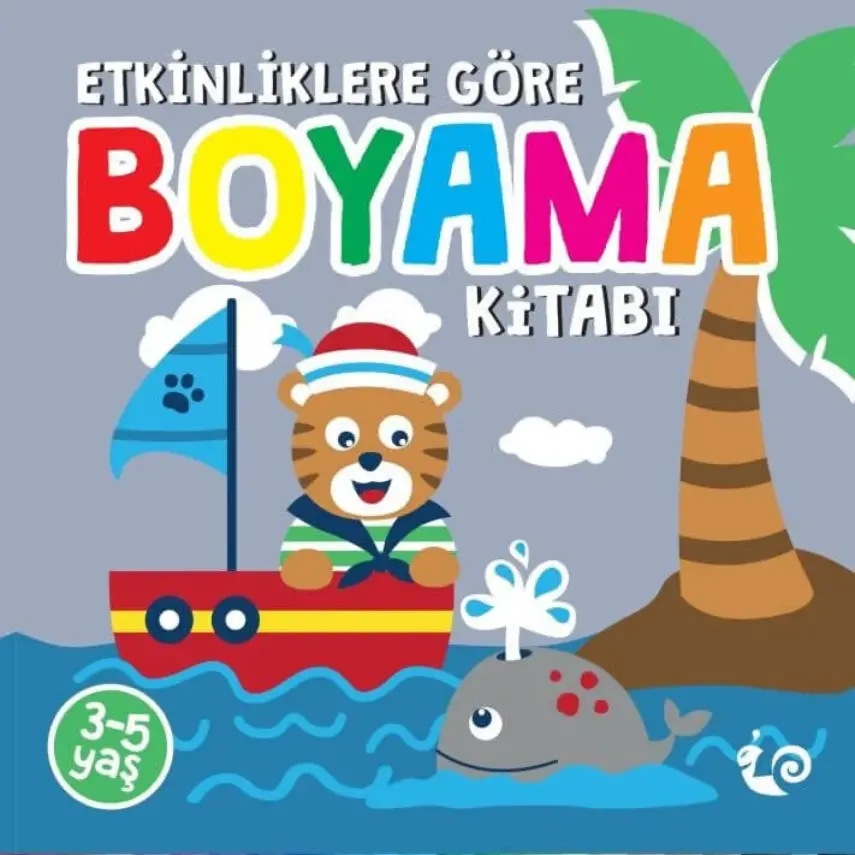 Etkinliklere Göre 24 Sayfa Boyama Kitabı Gri - 1