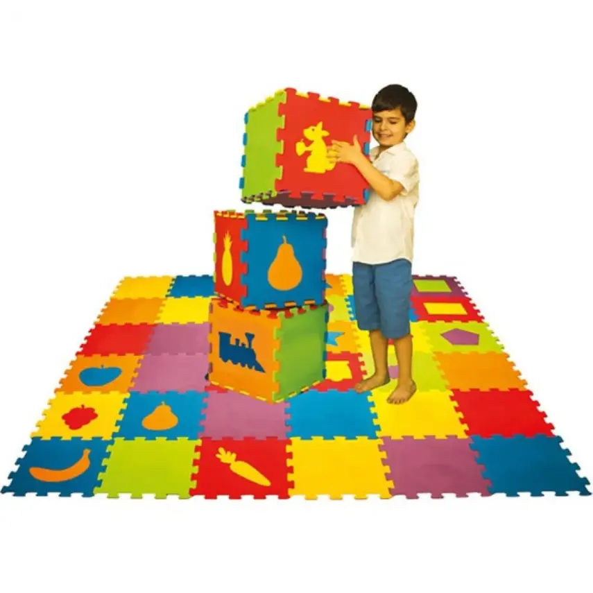 Eva Puzzle Oyun Matı Alfabe 7 mm 33X33 cm - 3