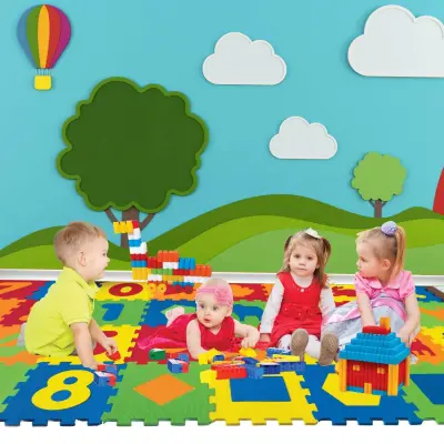 Eva Puzzle Oyun Matı Düz 7mm 33x33 - 2