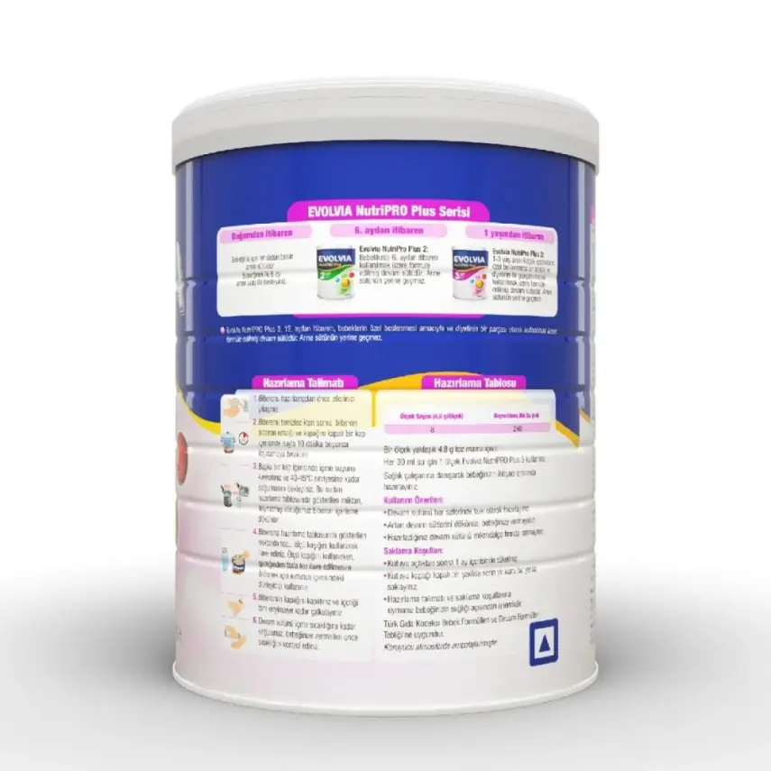 Evolvia Nutripro Plus 3 Devam Sütü Maması 800 Gr - 5
