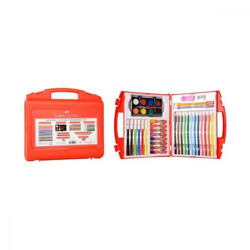 Faber-Castell Boyama Çantası Boyama Kitabı Hediyeli - 1