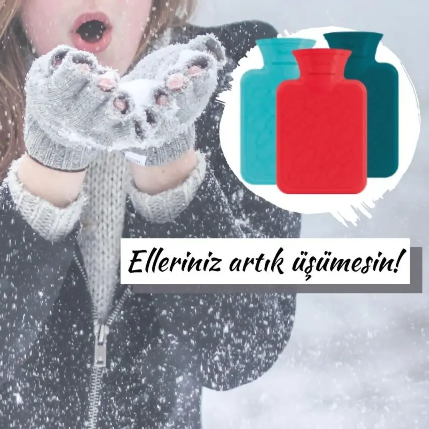 Fashy Termofor Sıcak Su Torbası Cep Model Yeşil - 3