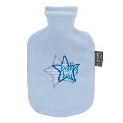 Fashy Termofor Sıcak Su Torbası Çocuk Kılıflı Erkek Mavi