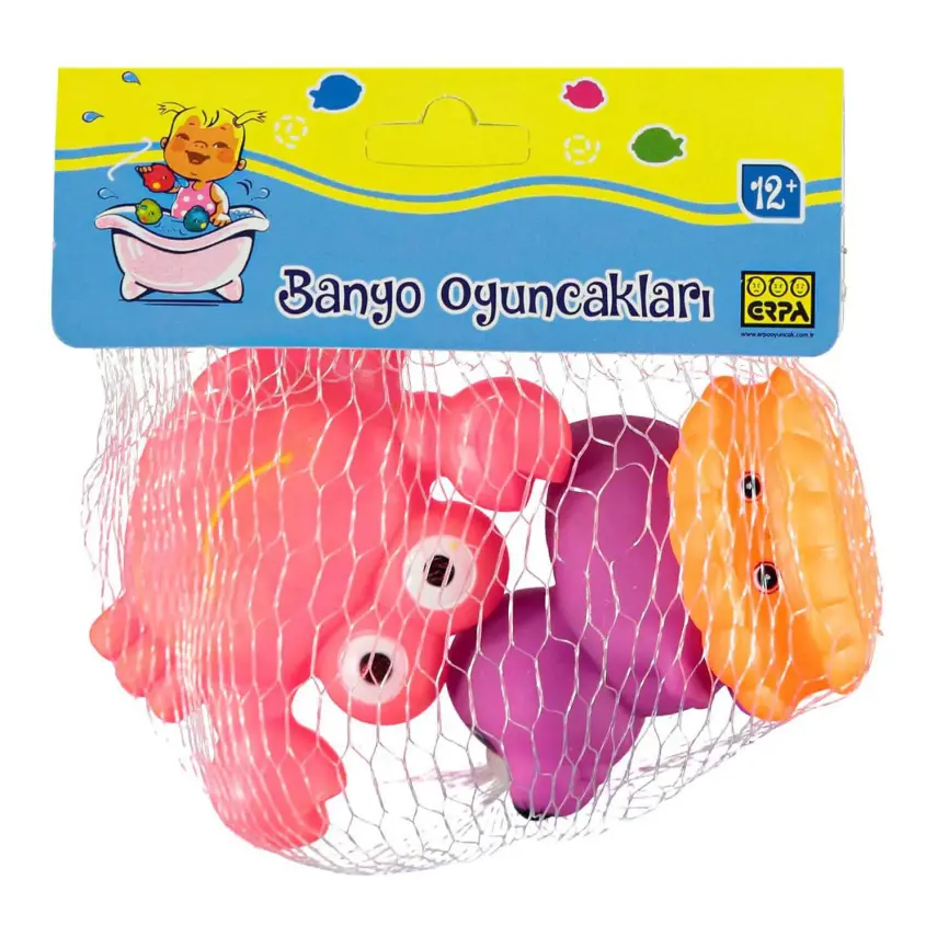 Filede 3'lü Banyo Oyuncağı Kabuklu Deniz Hayvanları Seti - 2