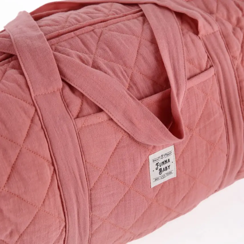 Funna Baby Coral Muslin Seyahat Çantası Yavru Ağzı  - 6