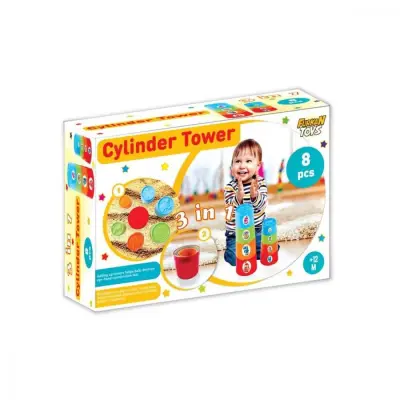 Furkan Toys 3 İn 1 Silindir Kule - 2