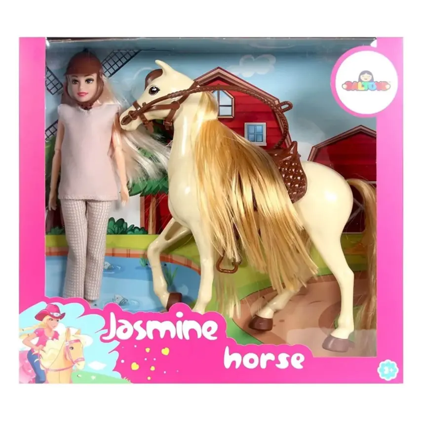Galtoys Jasmine Atlı Bebek Bej - 1