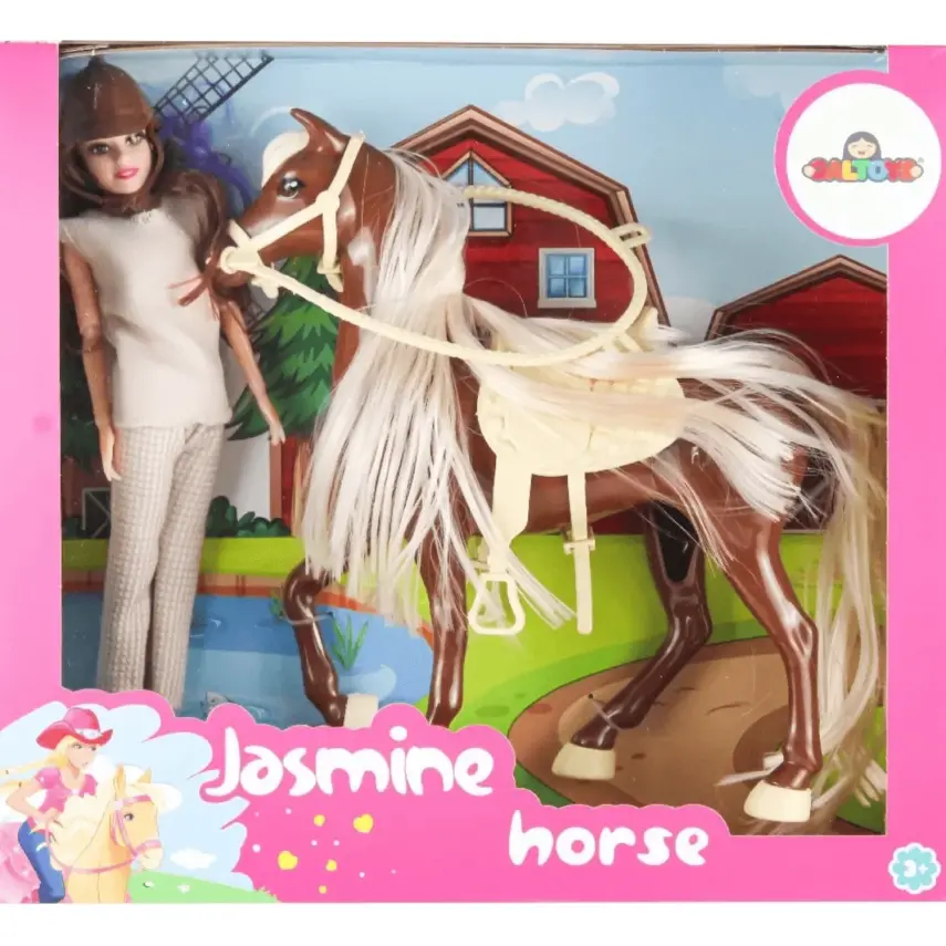 Galtoys Jasmine Atlı Bebek Kahve - 1