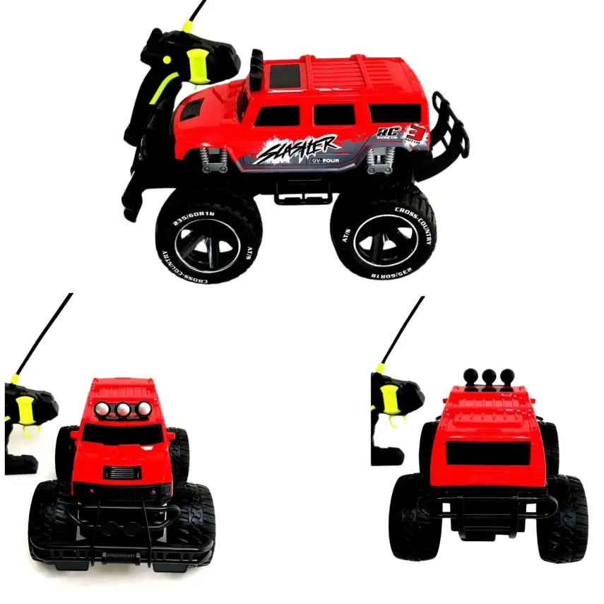 Galtoys Monster Şarjlı Uzaktan Kumandali Araba 4x4 Kırmızı 1:14  - 3