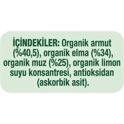 Gerber Organik Armutlu Elmalı Muzlu Meyve Püresi 90 gr*2 - 5