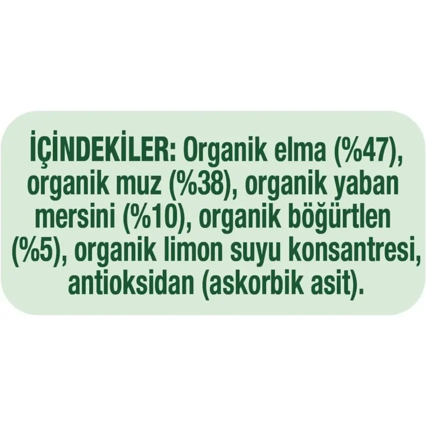 Gerber Organik Elmalı Muzlu Yabanmersinli Böğürtlenli Meyve Püresi 90 gr - 14