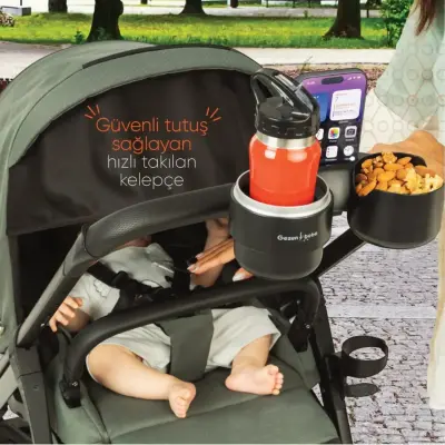 Gezenbebe 3’ü 1 Arada Bebek Arabası Telefon, Şişe ve Atıştırmalık Tepsisi - 6
