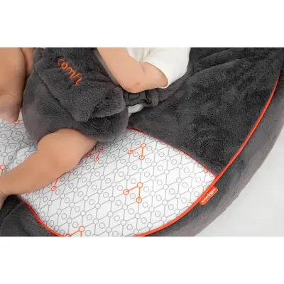 Gezenbebe Comfy Dolgulu Bebek Pufu Charcoal - 3