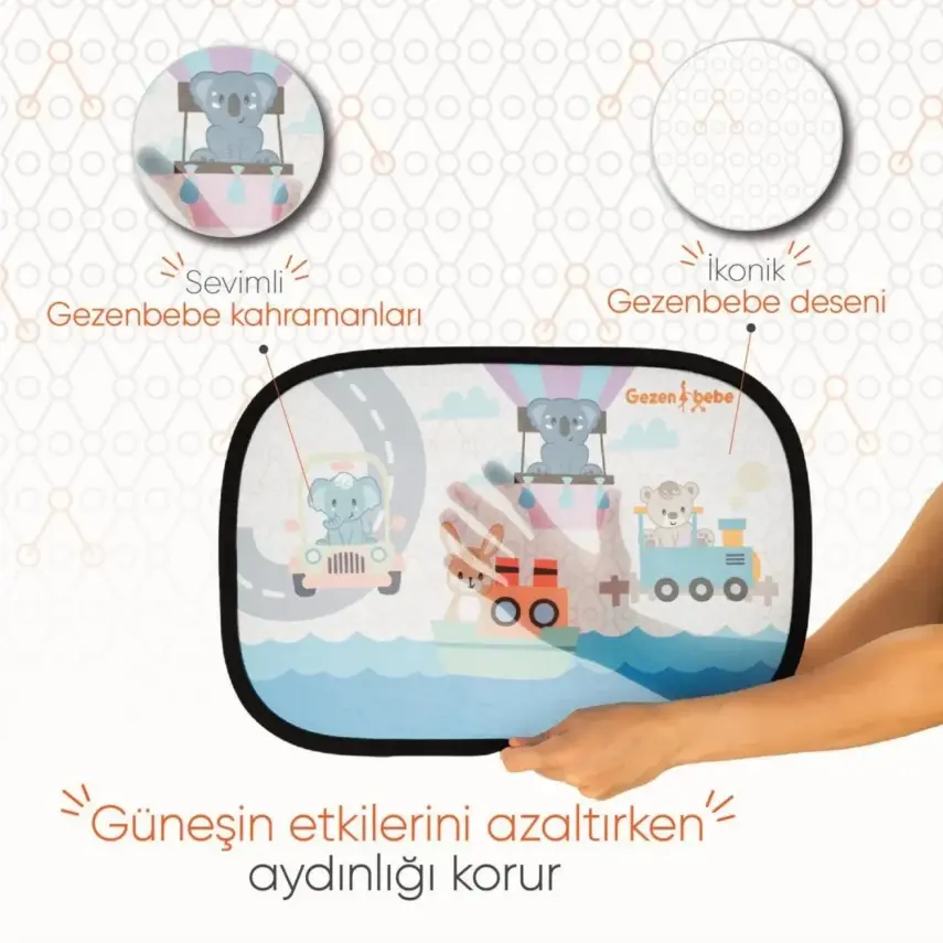 Gezenbebe Hero Araba İçin Bebek Güneşliği - 2