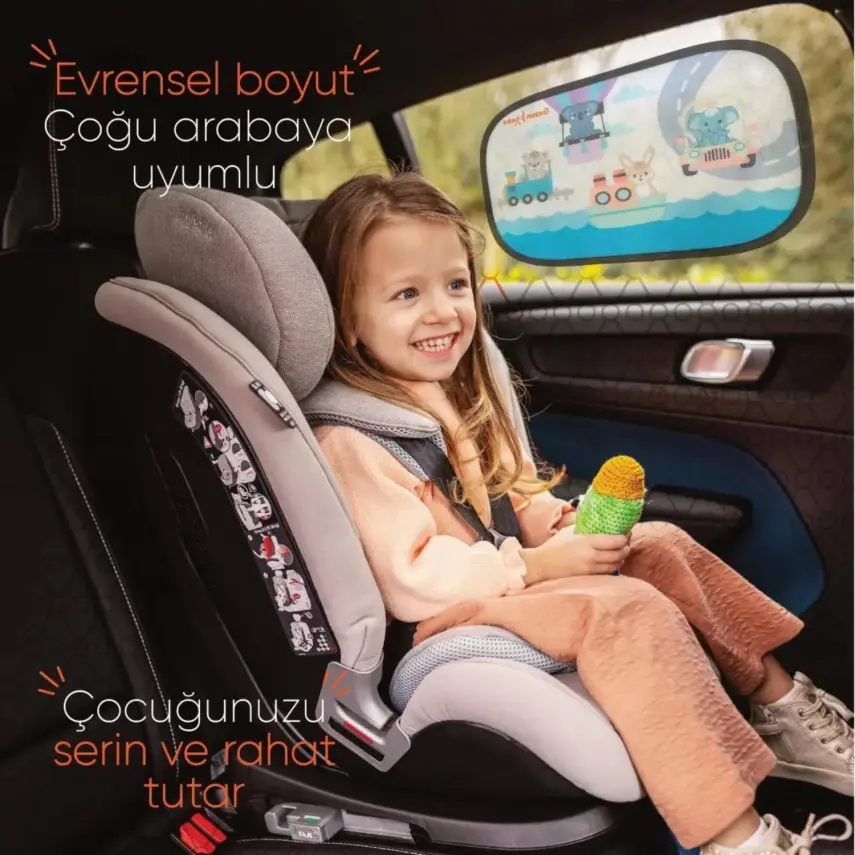 Gezenbebe Hero Araba İçin Bebek Güneşliği - 5