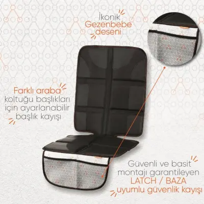 Gezenbebe Kalın Pedli Araba Koltuk Koruyucu - 4