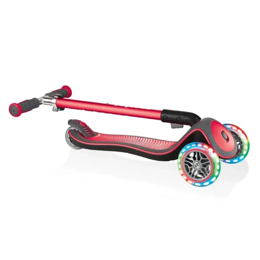 Globber Elite Deluxe Işıklı Scooter Kırmızı - 6