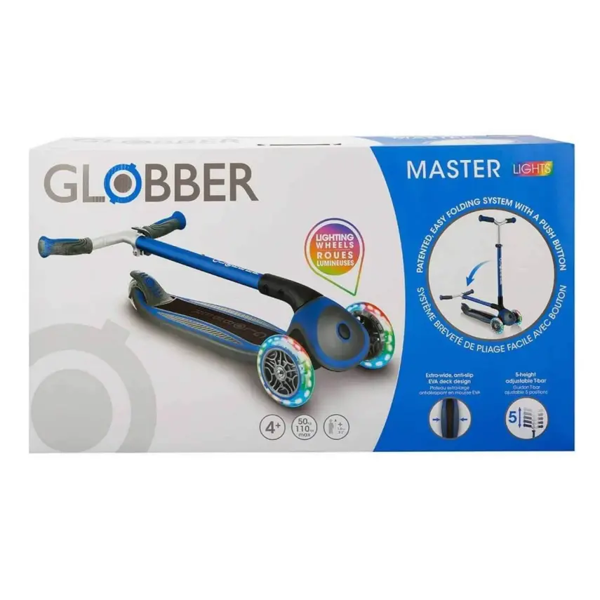 Globber Elite Deluxe Işıklı Scooter Lacivert - 2