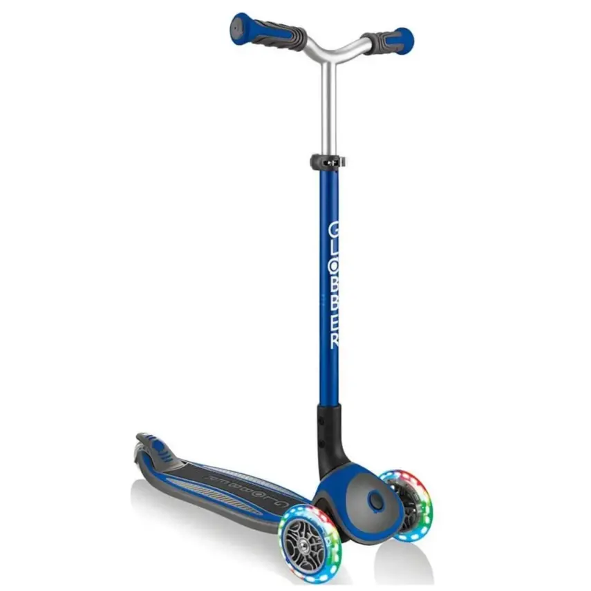 Globber Elite Deluxe Işıklı Scooter Lacivert - 1