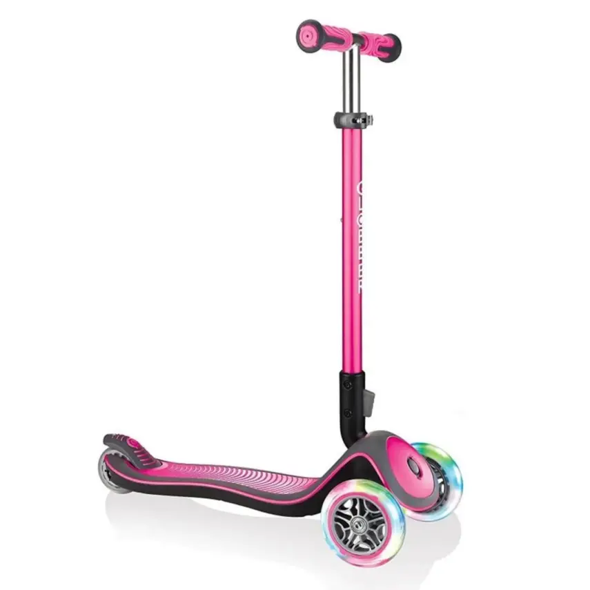 Globber Elite Deluxe Işıklı Scooter Pembe - 1