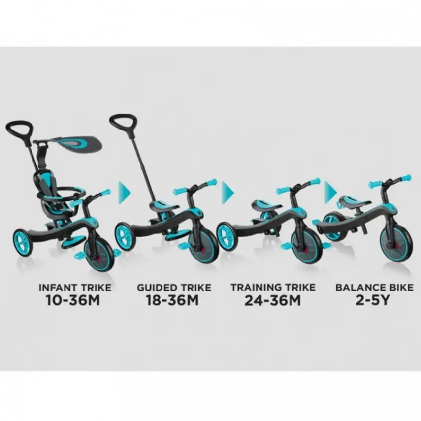Globber Explorer 4in1 Bisiklet Kırmızı - 4