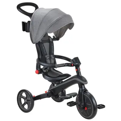 Globber Explorer 4in1 Katlanabilir Bisiklet - Siyah/Gri - 4