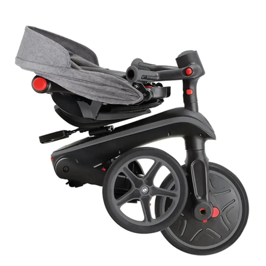 Globber Explorer 4in1 Katlanabilir Bisiklet - Siyah/Gri - 11